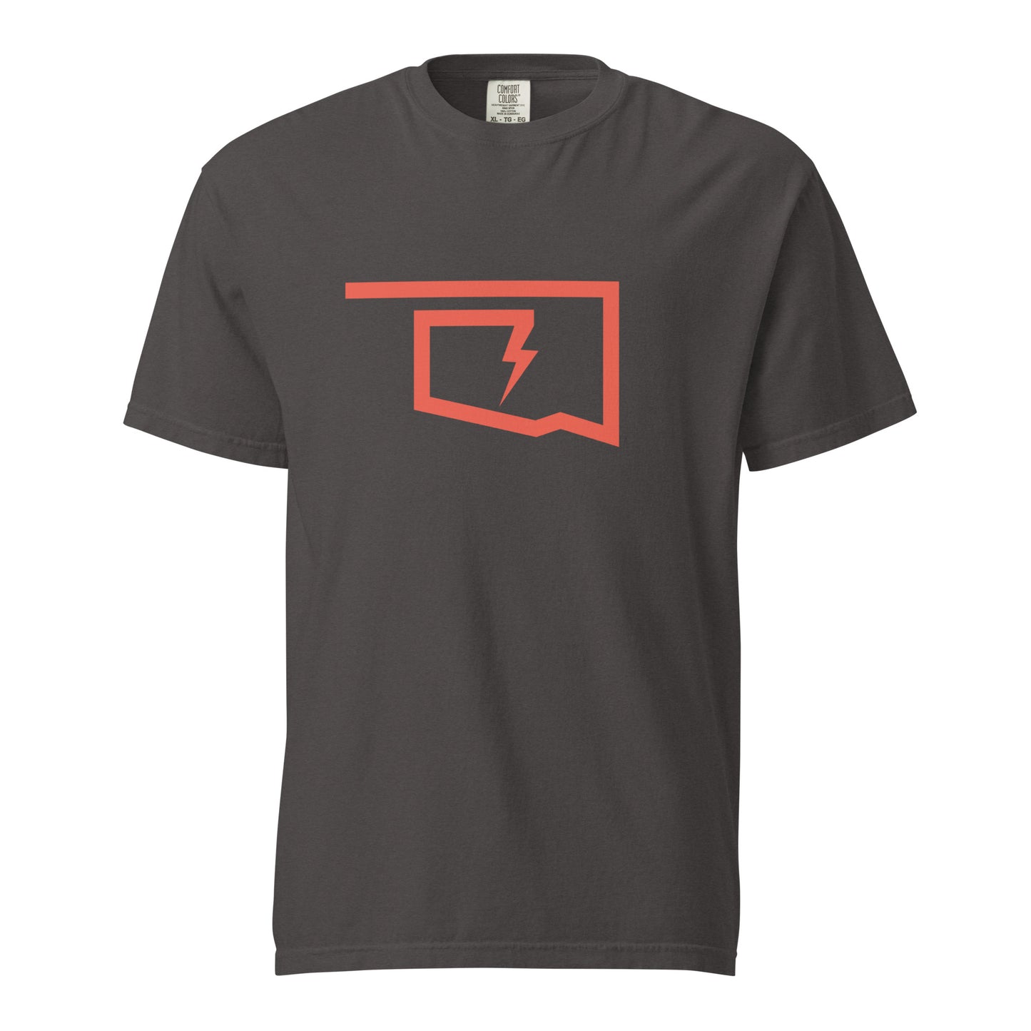 Comfort Colors t-shirt featuring 2025 OKC Thunder NBA Champions design in blue and orange