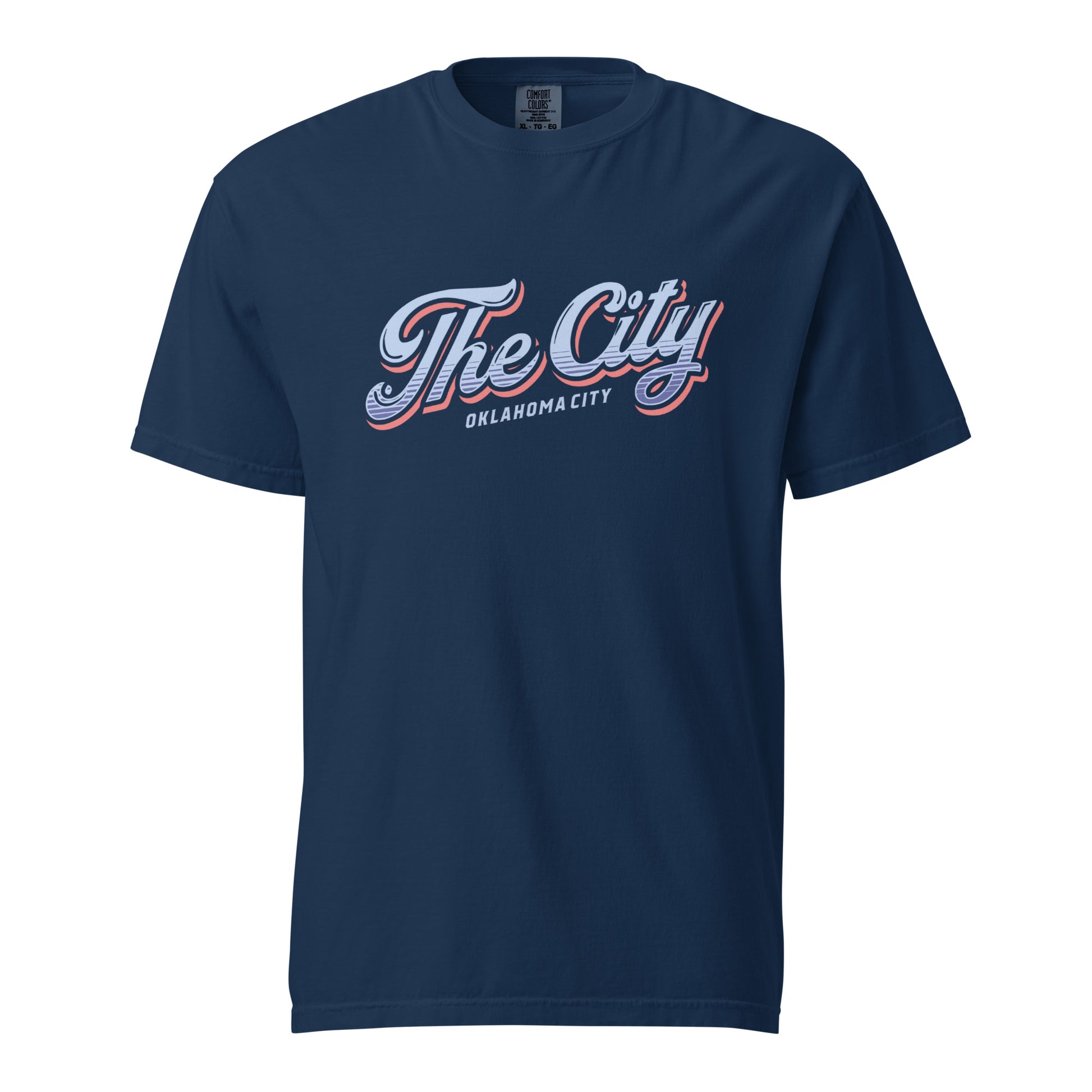 Show your OKC pride with The City tee. Crafted in garment‑dyed Comfort Colors heavyweight, this 100% ring‑spun cotton shirt delivers structure with softness. Its relaxed unisex fit and durable construction make it a go‑to for fans and locals who wear their city love every day.
